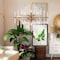 Designers Fountain Reeve 6 Light  Brushed Antique Bronze with Clear Glass Rods Chandelier For Dining Rooms 90486-BAB - alternate 2